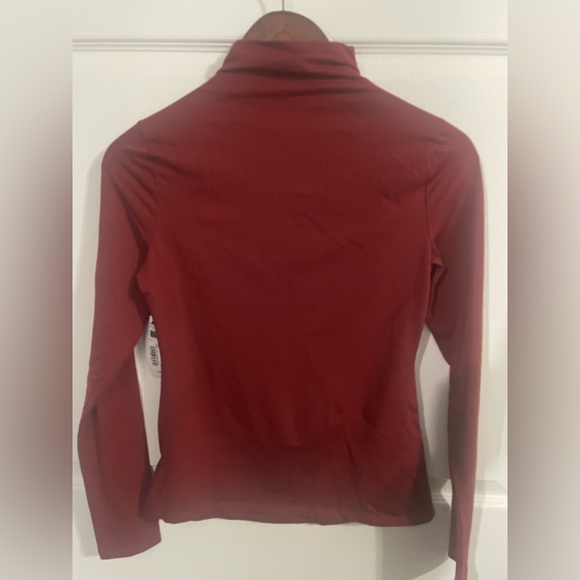Bold Elements Women’s Stretch Top Mock Neck Burgundy Size XS. New w tag - Picture 2 of 8